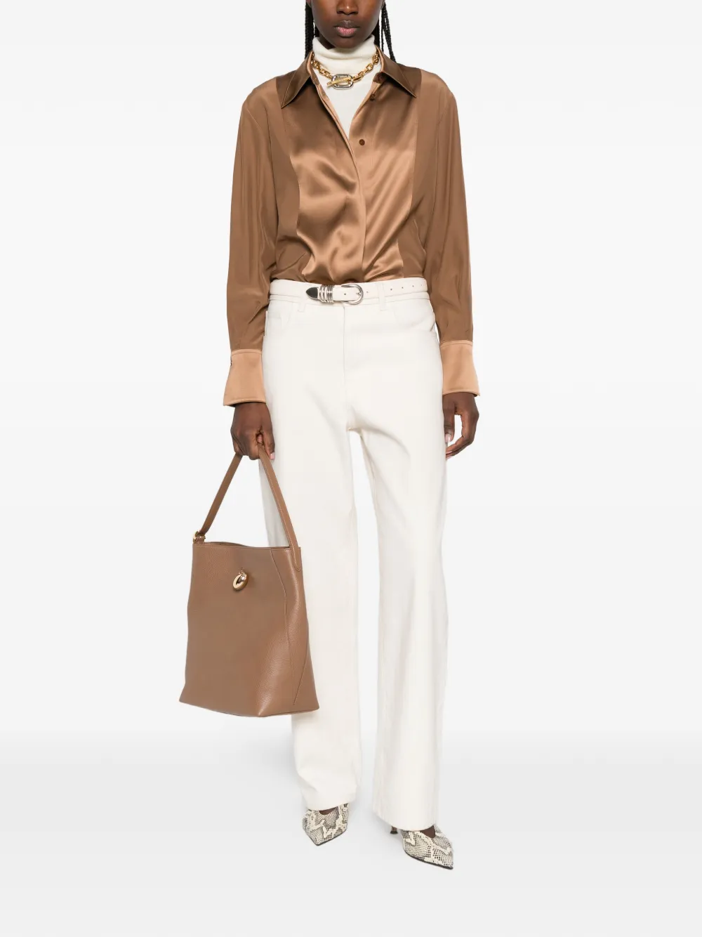  Joseph Childs Silk Shirt - Brown 