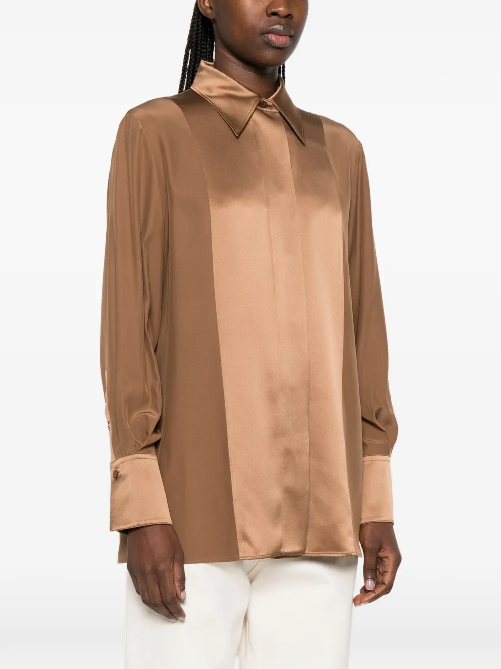 Joseph Childs Silk Shirt - Brown 