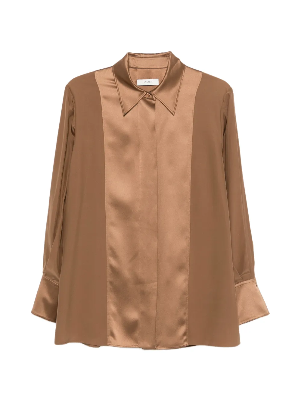 JOSEPH Childs silk shirt - Marrone