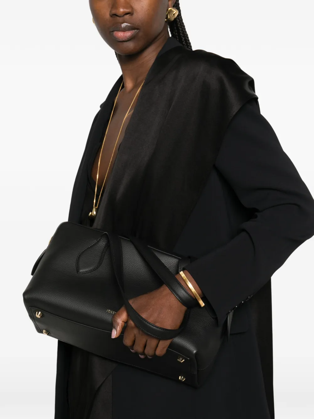  Joseph Leather Tote Bag - Black 