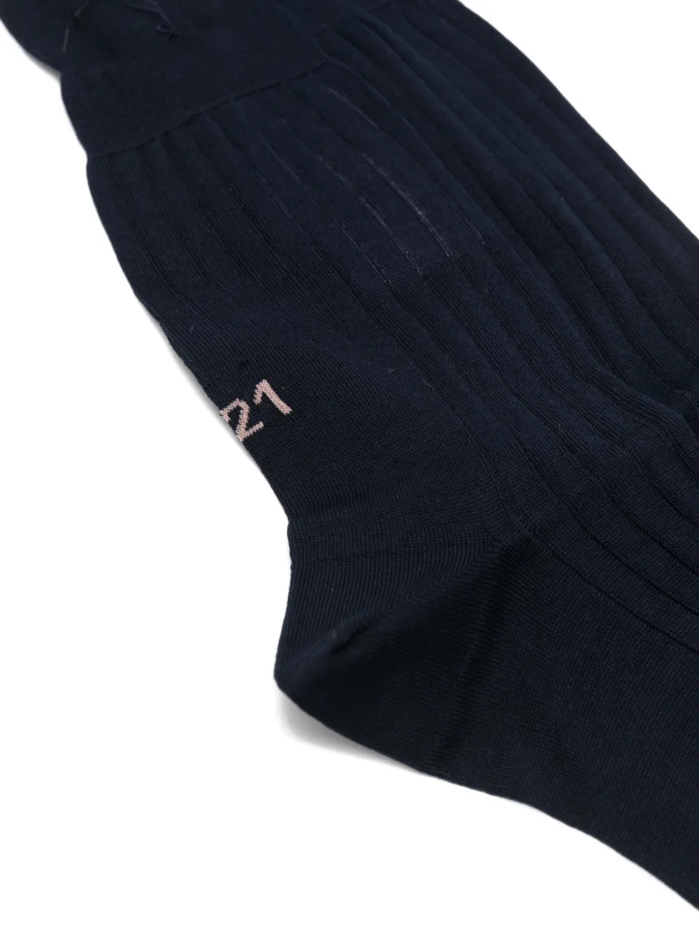  Nº21 Ribbed Socks - Blue 