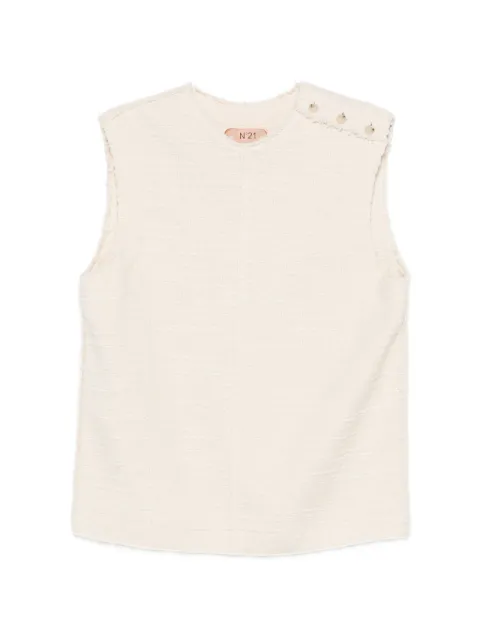 Nº21 buttoned sleeveless blouse