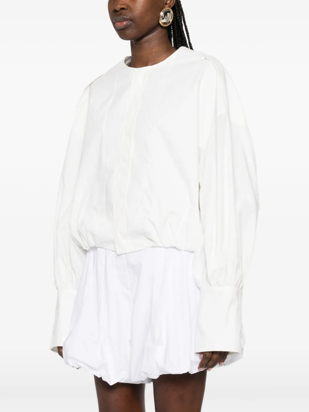  Thelatest Diana Long-sleeve Shirt - White 
