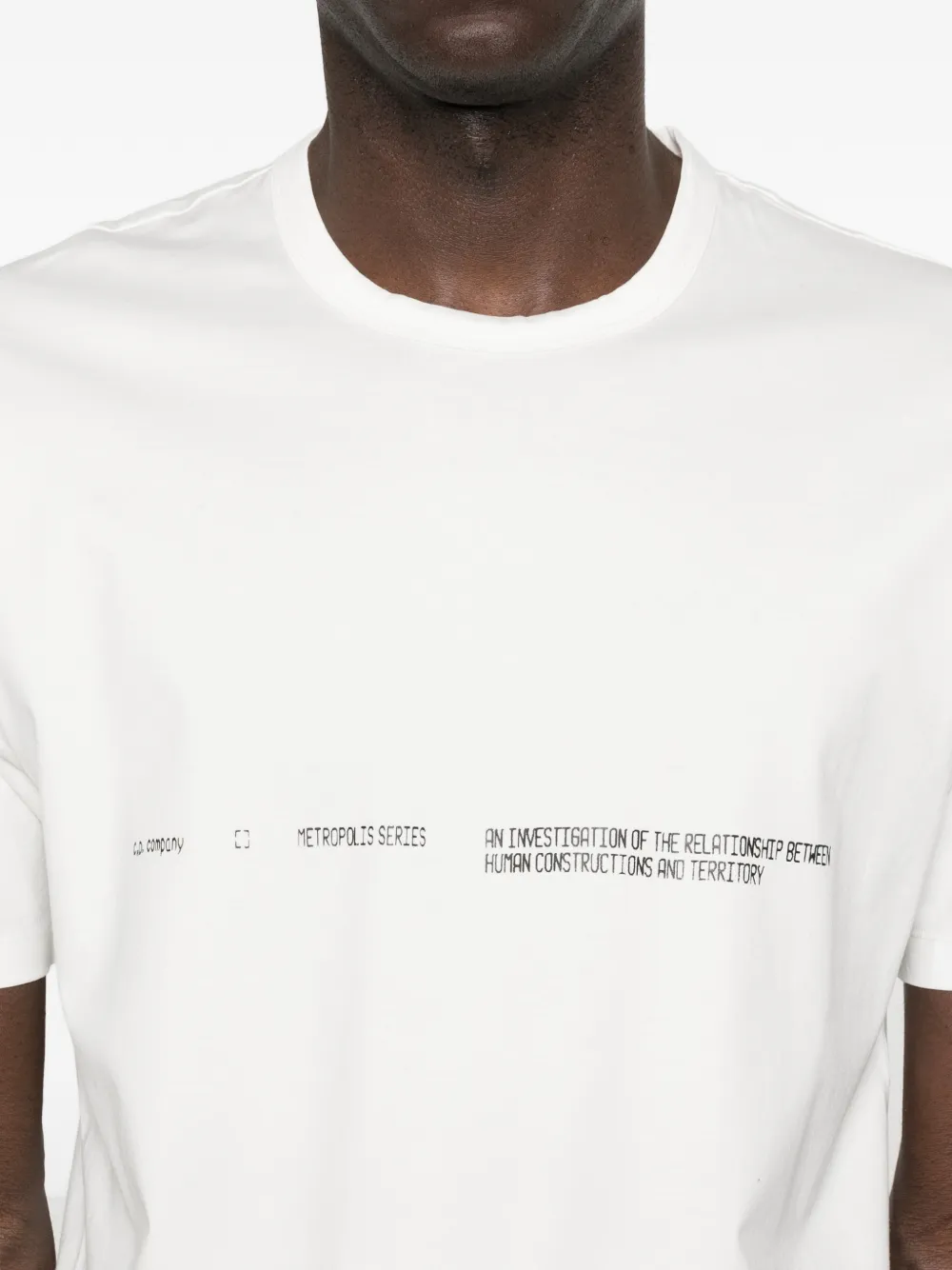 C.P. Company Metropolis Series gemerceriseerd jersey T-shirt met korte mouwen Wit