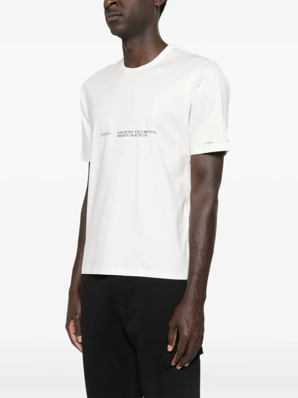 C.P. Company Metropolis Series gemerceriseerd jersey T-shirt met korte mouwen Wit