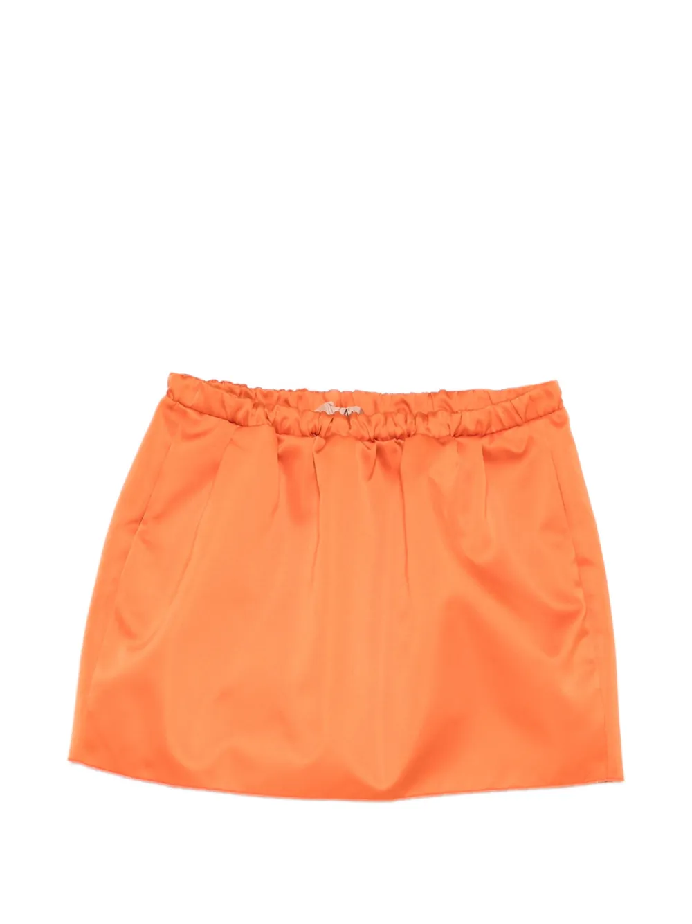 Nº21 elasticated woven mini skirt - Arancione