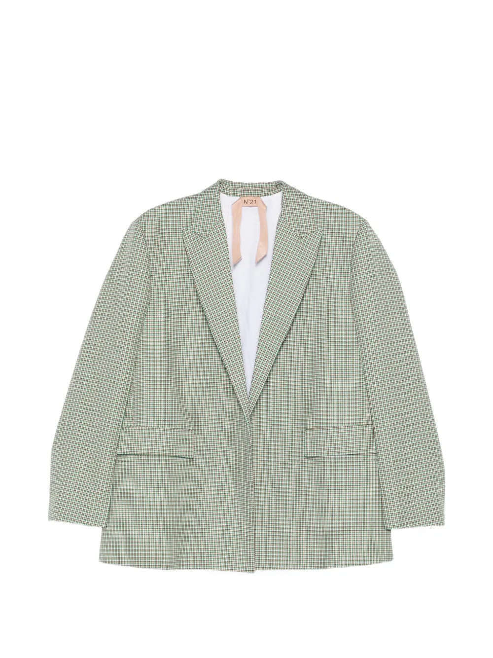 Nº21 woven check blazers - Verde
