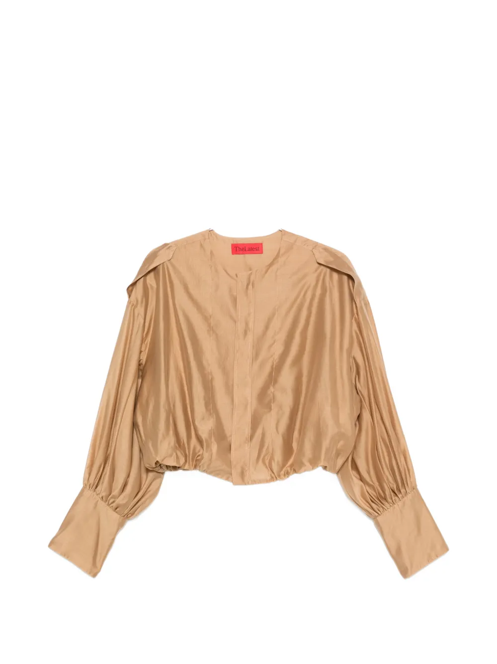 THELATEST Diana collarless shirt - Toni neutri