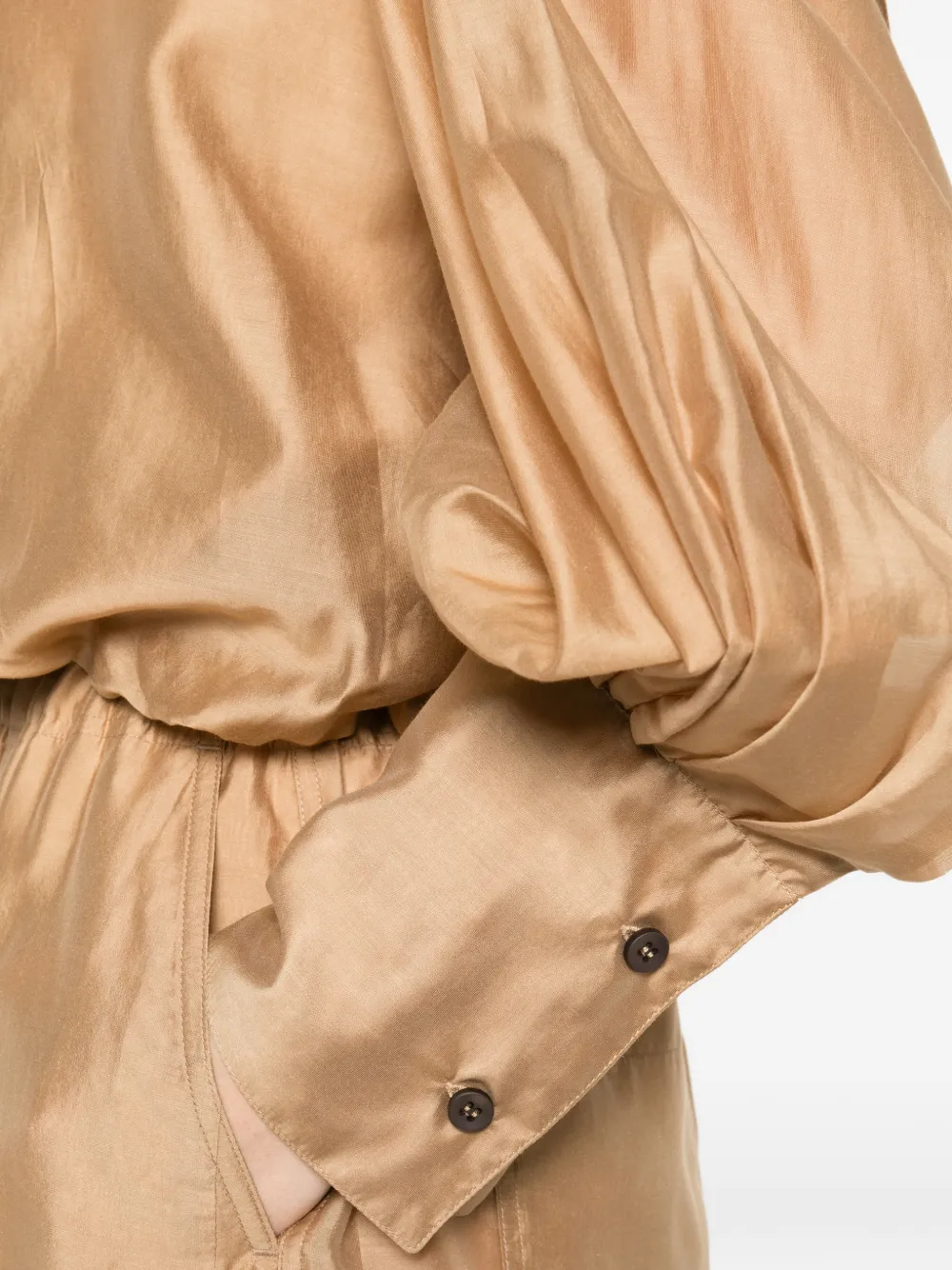 THELATEST Diana kraagloze blouse Beige