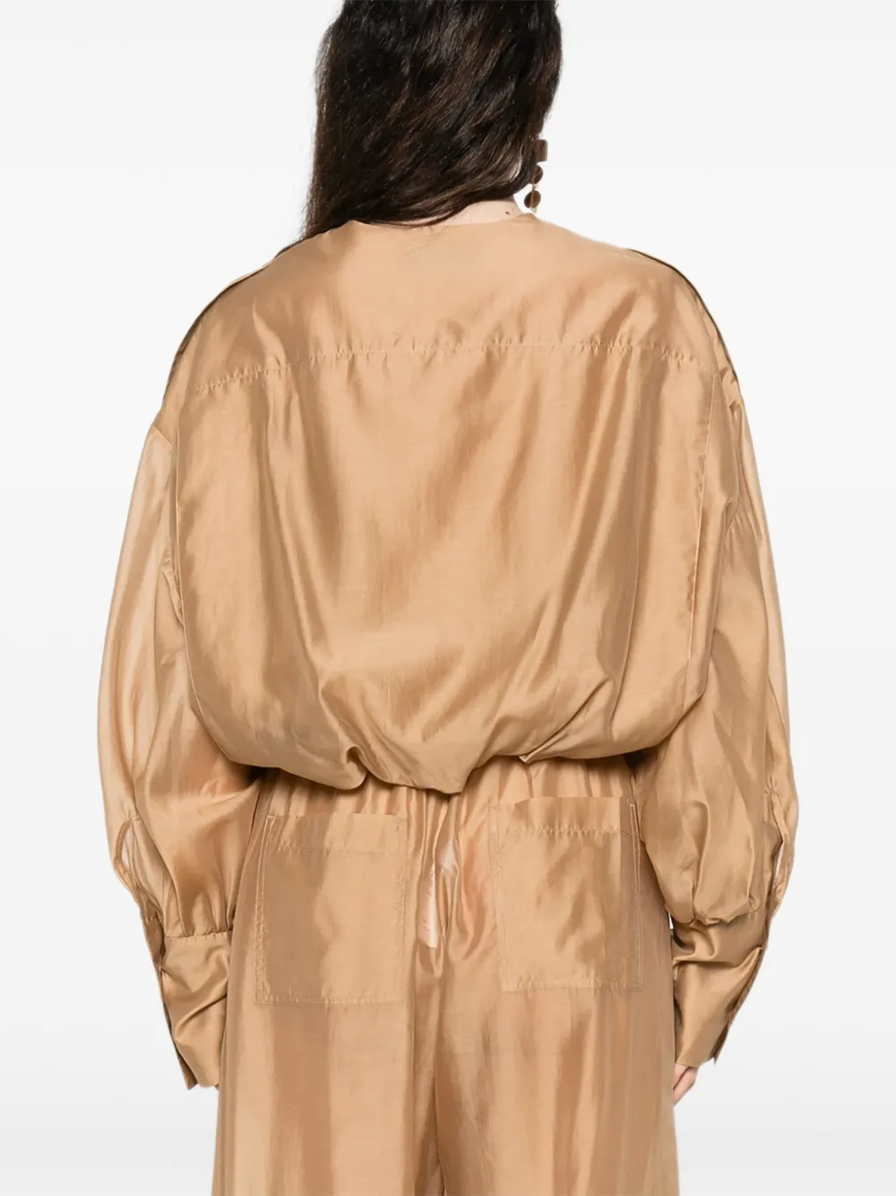 THELATEST Diana kraagloze blouse Beige
