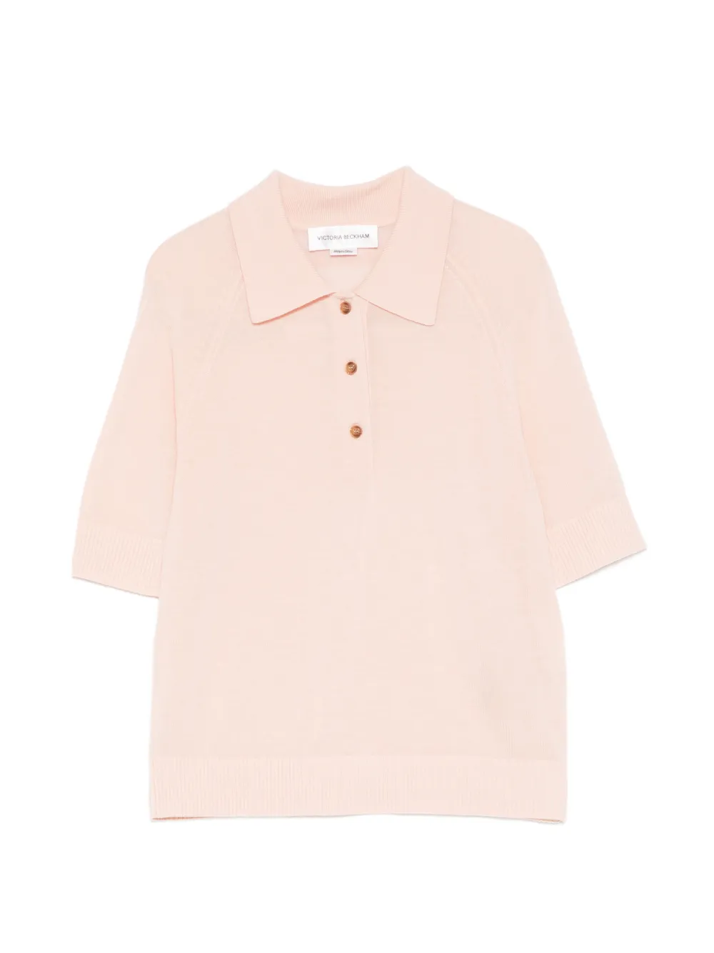 Victoria Beckham buttoned polo top - Rosa