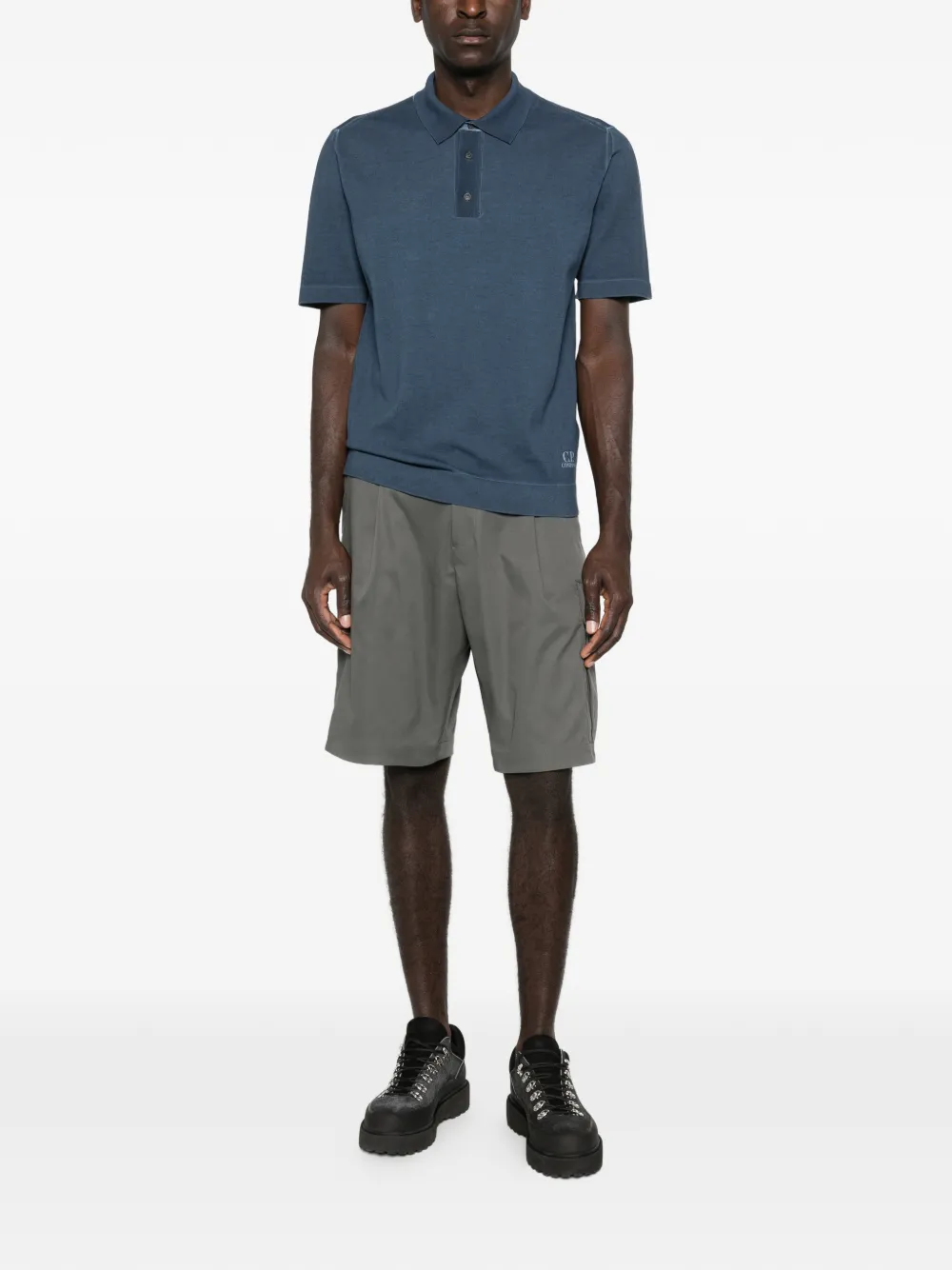 C.P. Company Poloshirt met knopen Blauw