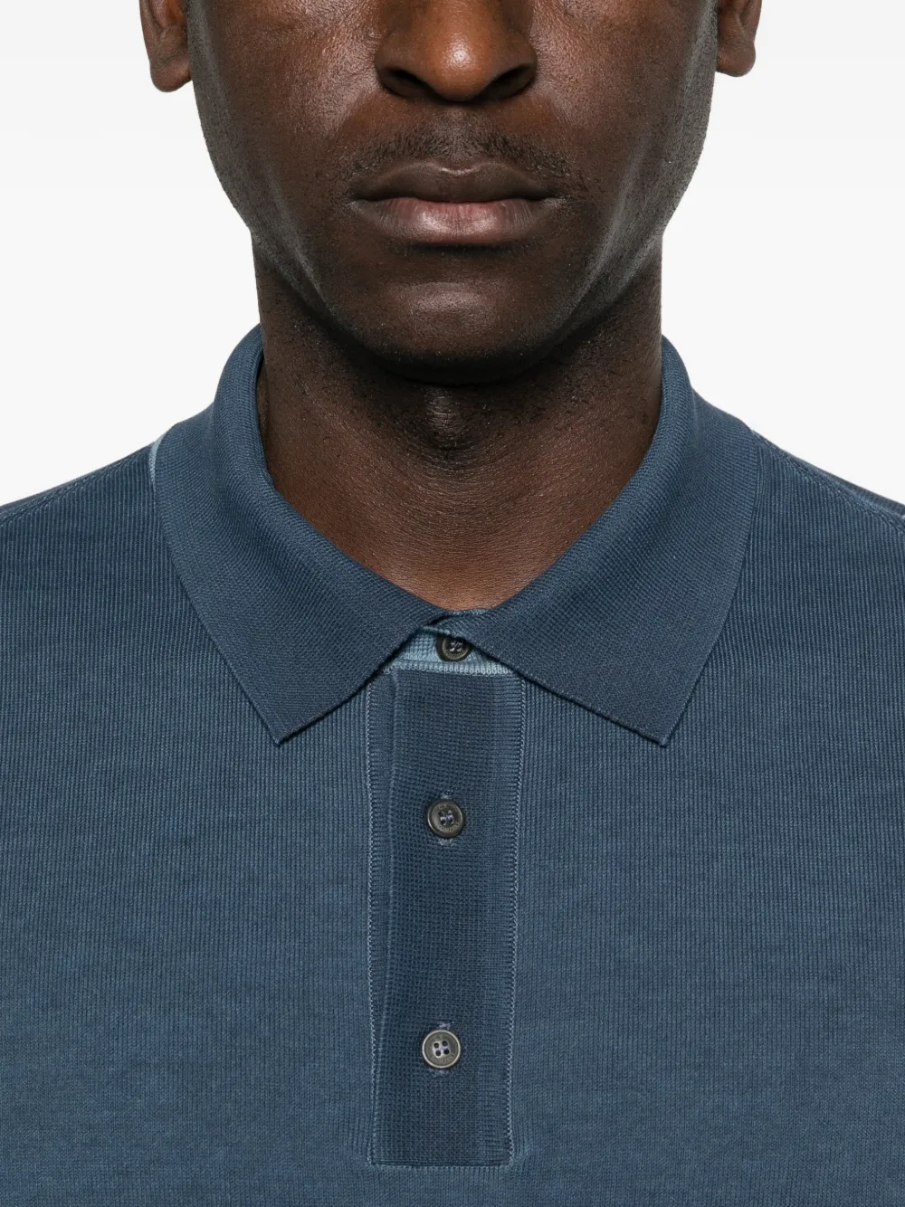 C.P. Company Poloshirt met knopen Blauw