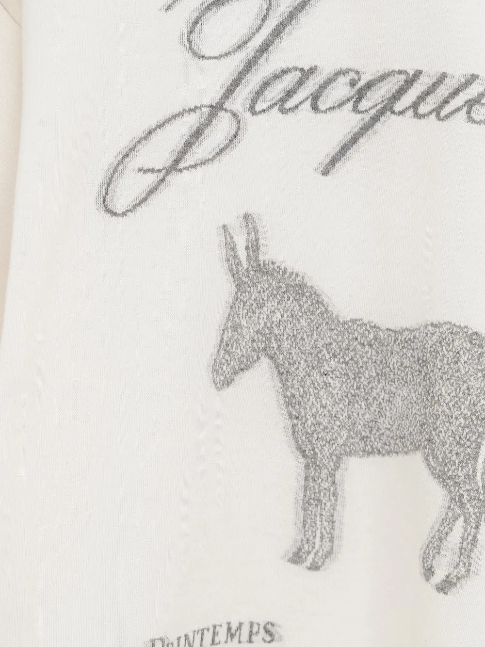  Jacquemus The âne Graphic T-shirt - Neutrals 