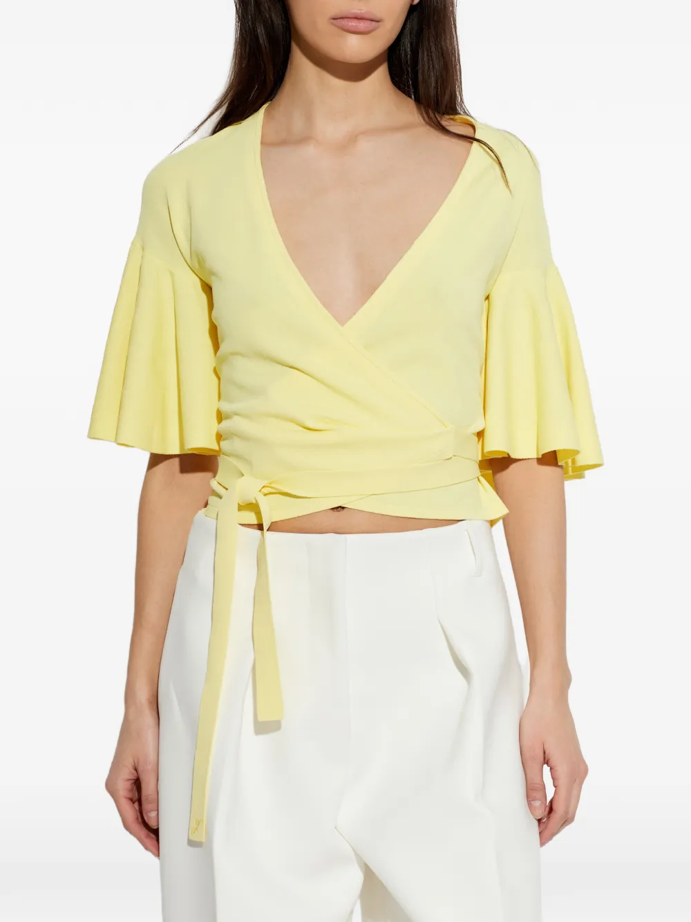  Jacquemus Paysan Tie Blouse - Yellow 