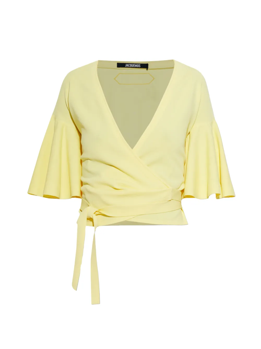 Jacquemus Paysan tie blouse - Giallo