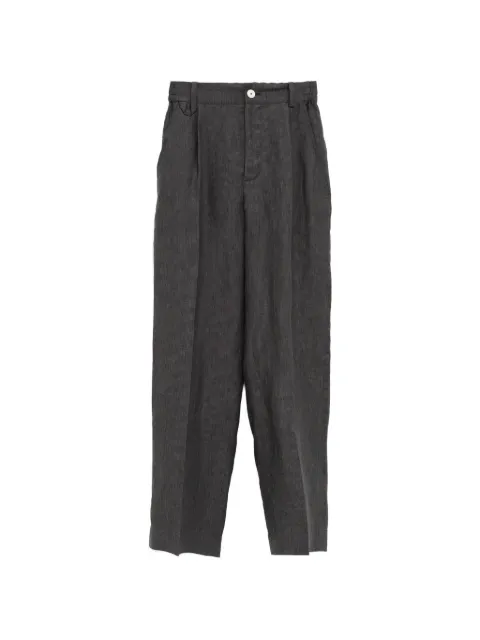Jacquemus pinstripe pleated trousers