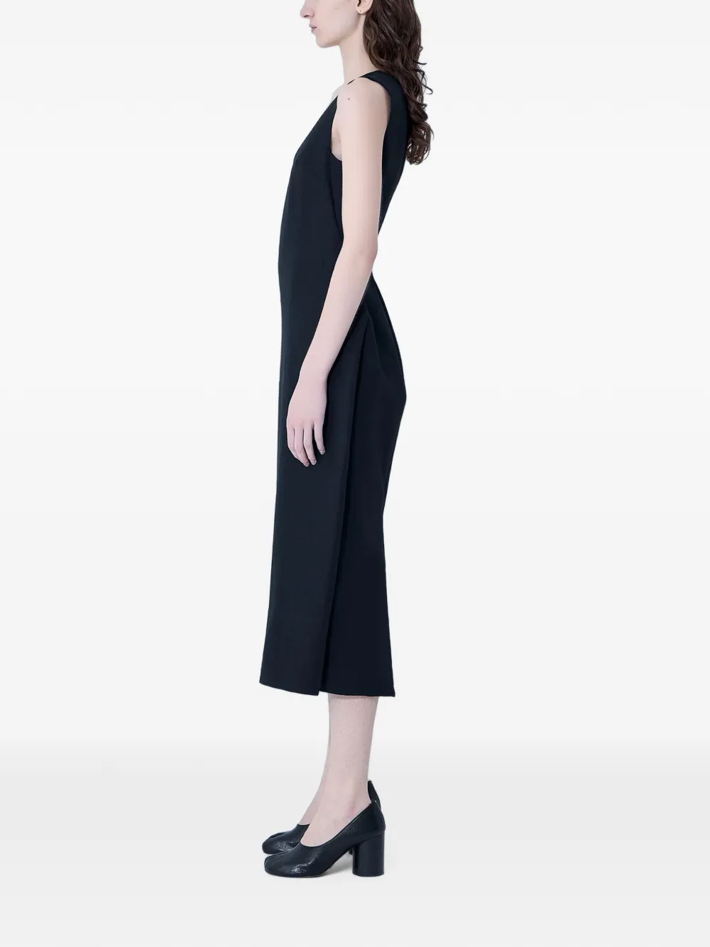 Jacquemus Tablier midi-jurk Zwart