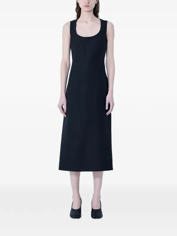 jacquemus midi dress Pasadena gathered crepe halterneck midi dress - red