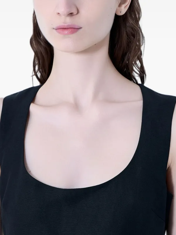 Jacquemus Tablier Midi Dress | Black | FARFETCH