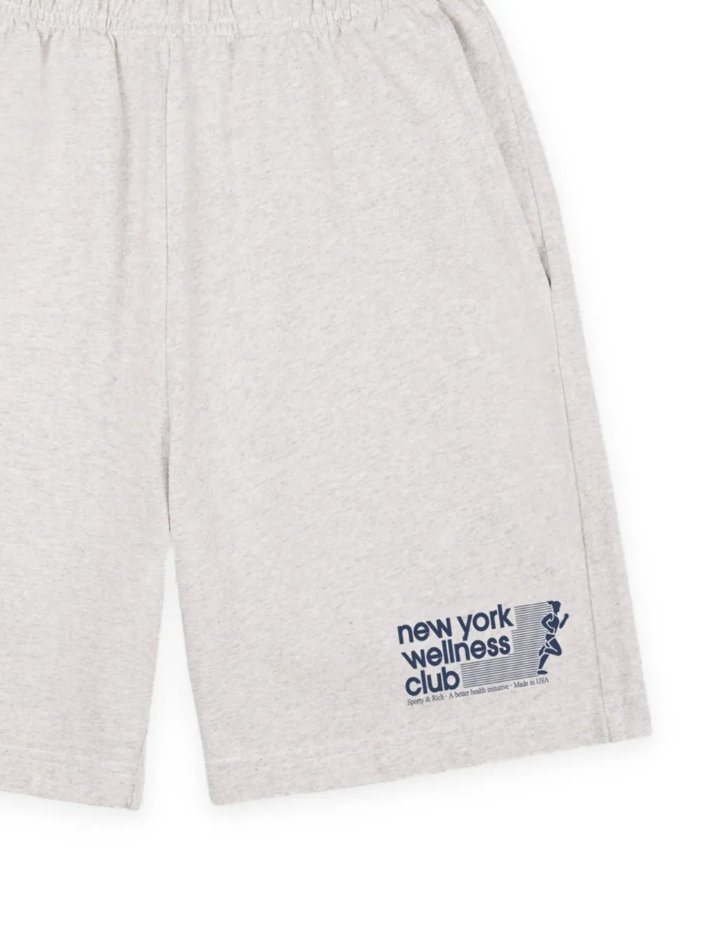 Sporty & Rich Trainingsshorts met zijzakken Beige