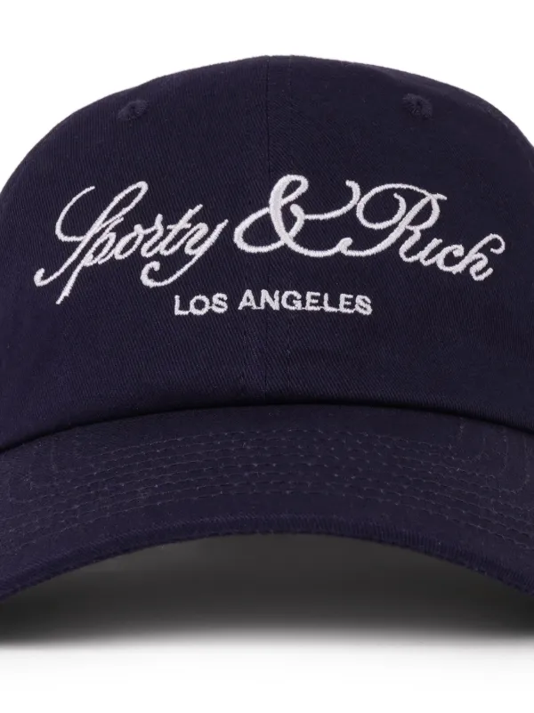 Sporty & Rich logo-detail Baseball Cap | Blue | FARFETCH AO