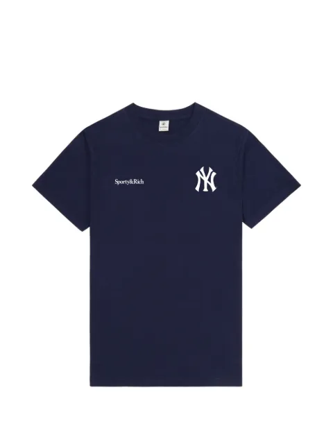 Sporty & Rich crew-neck logo-detail T-shirt