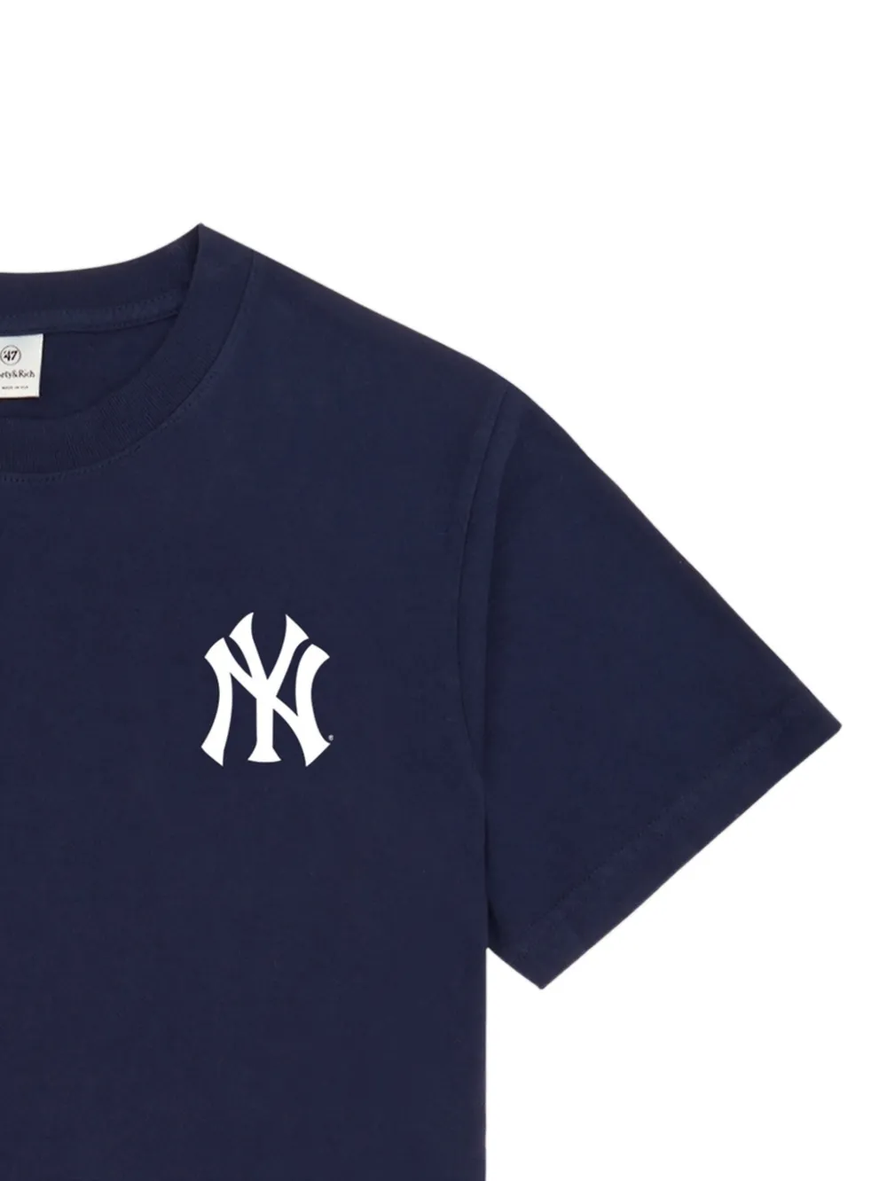 Sporty & Rich T-shirt met ronde hals en logodetail Blauw
