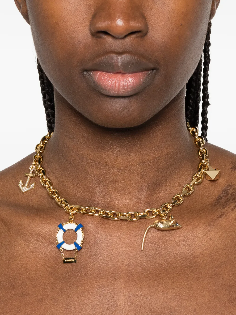  Vivetta Charm-chain Necklace - Gold 