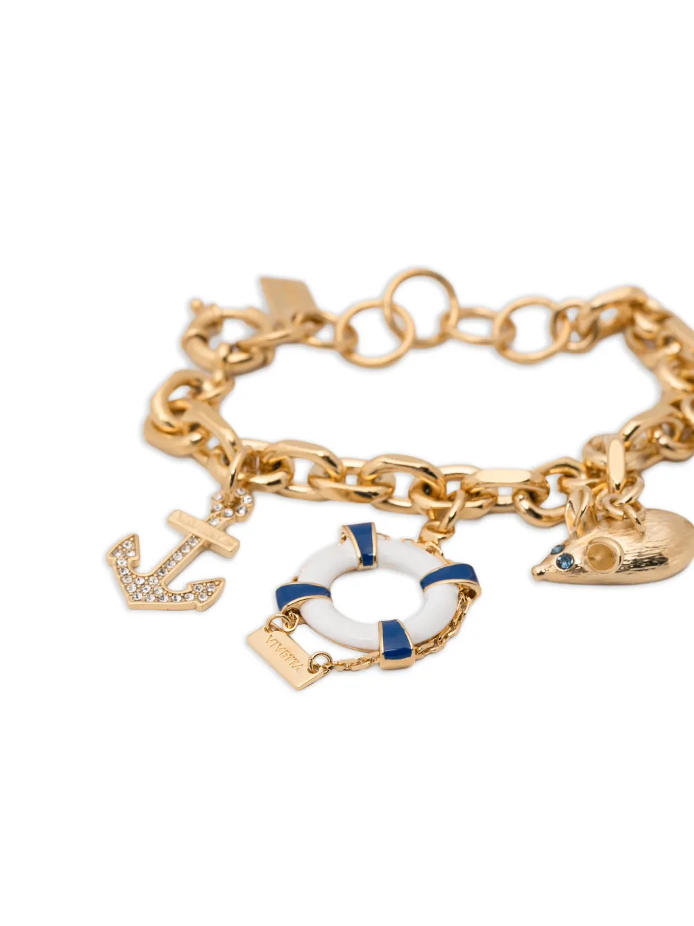  Vivetta Charm-chain Bracelet - Gold 