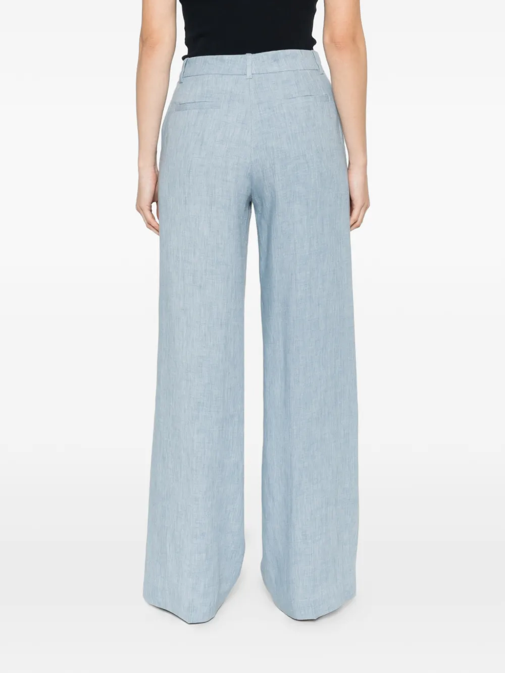 P.A.R.O.S.H. Broek met riemlussen Blauw