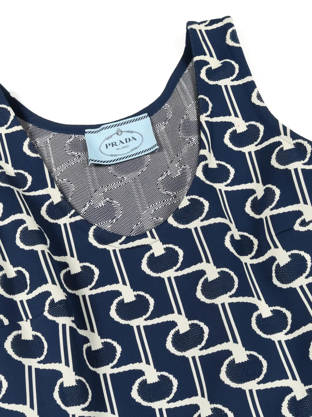 2010s Geometric-Print Mini Dress