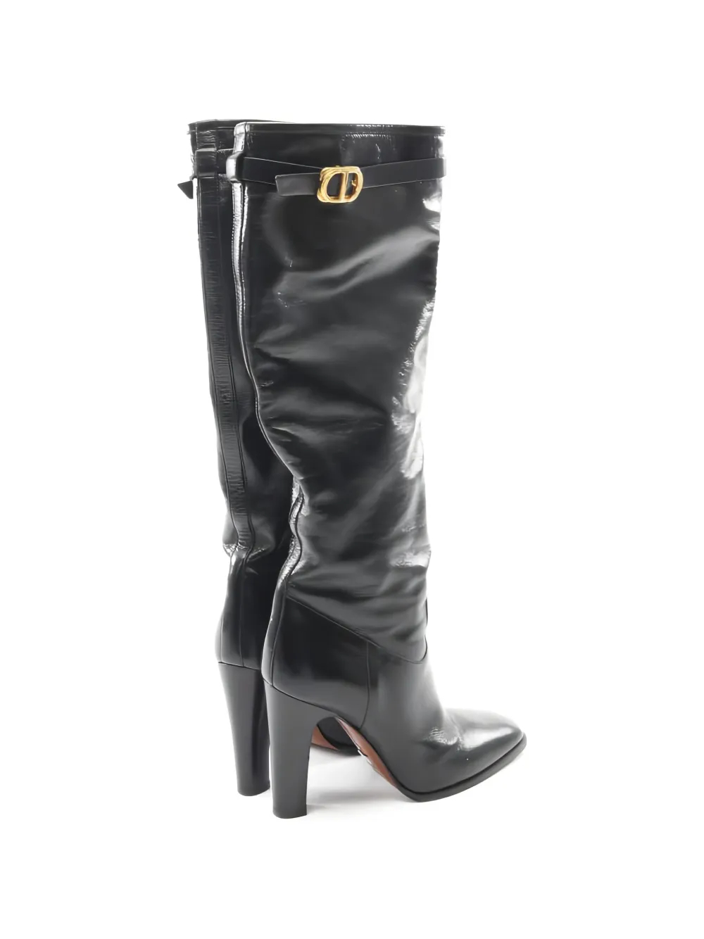 Christian Dior Pre-Owned 2000s leather knee-high boots – Black