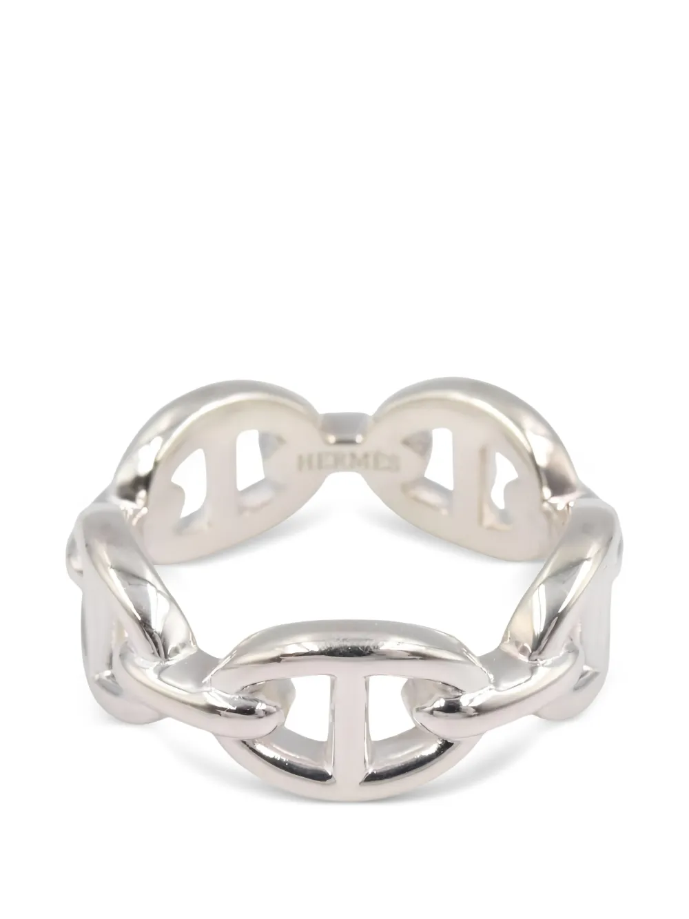 Hermès Pre-Owned 2020s PM Chaine d'Ancre Enchainee ring - Argento