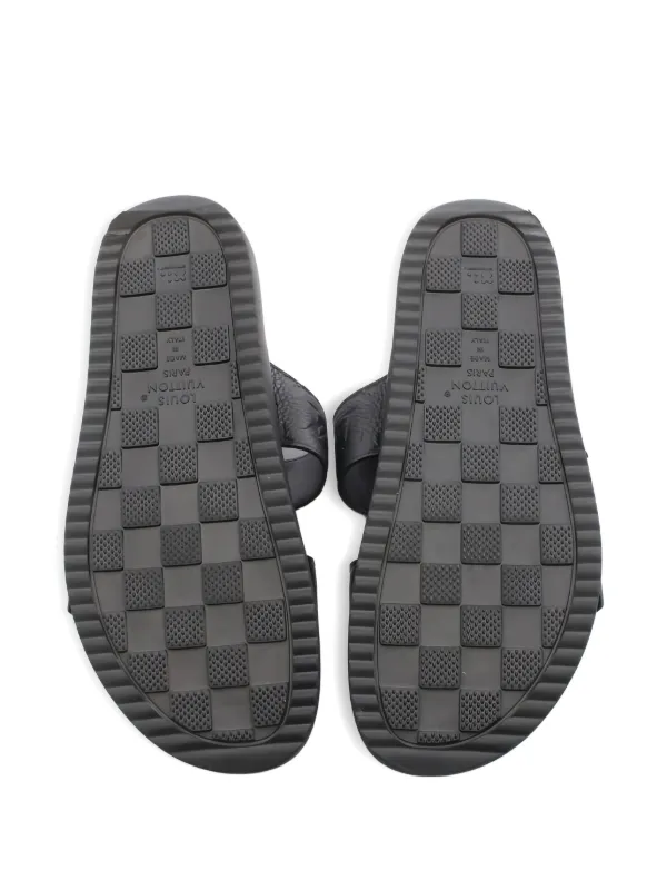 Louis Vuitton Pre-Owned 2023 Monogram Buckle Sandals | Black  display picture 2