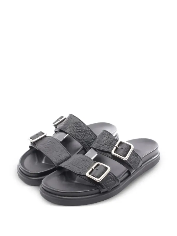 LOUIS VUITTON ブラックレザーサンダル 33402422_64246912_600.jpg