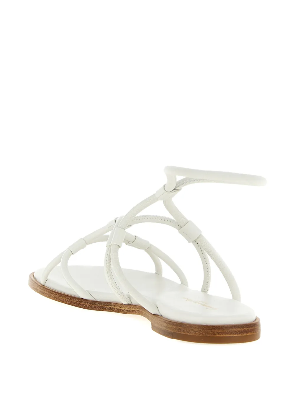 Gianvito Rossi nappa ankle-strap sandals Wit