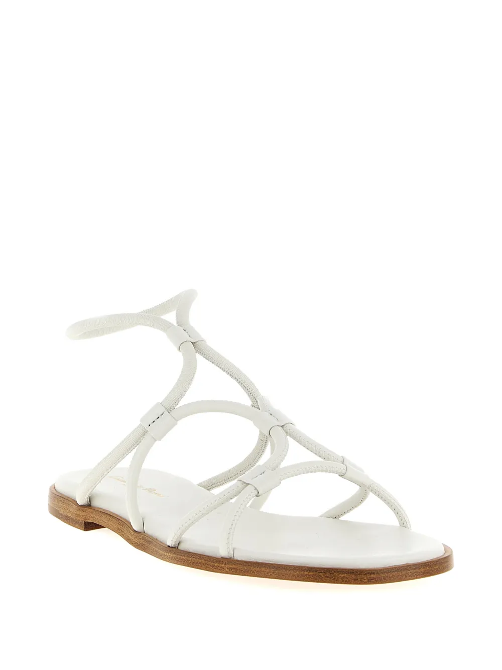 Gianvito Rossi nappa ankle-strap sandals Wit