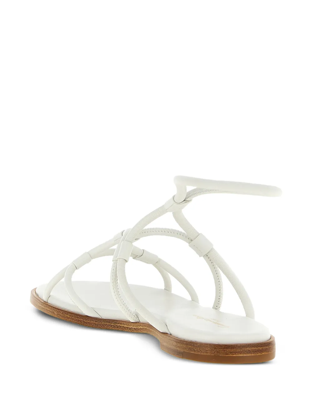 Gianvito Rossi Nappa sandalen met enkelbandje Wit