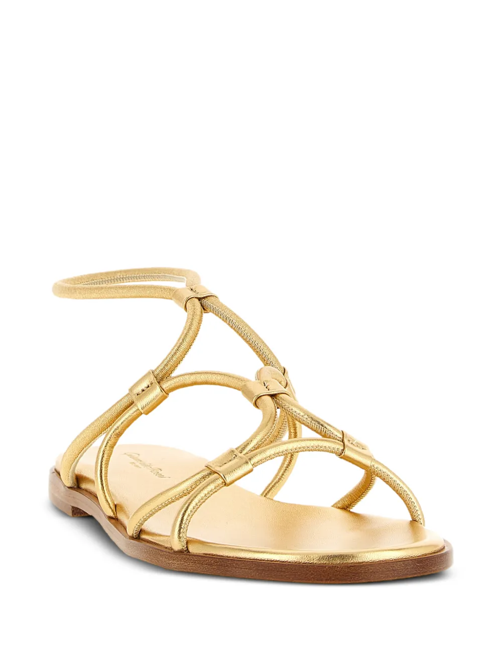 Gianvito Rossi Sandalen met enkelbandje Goud