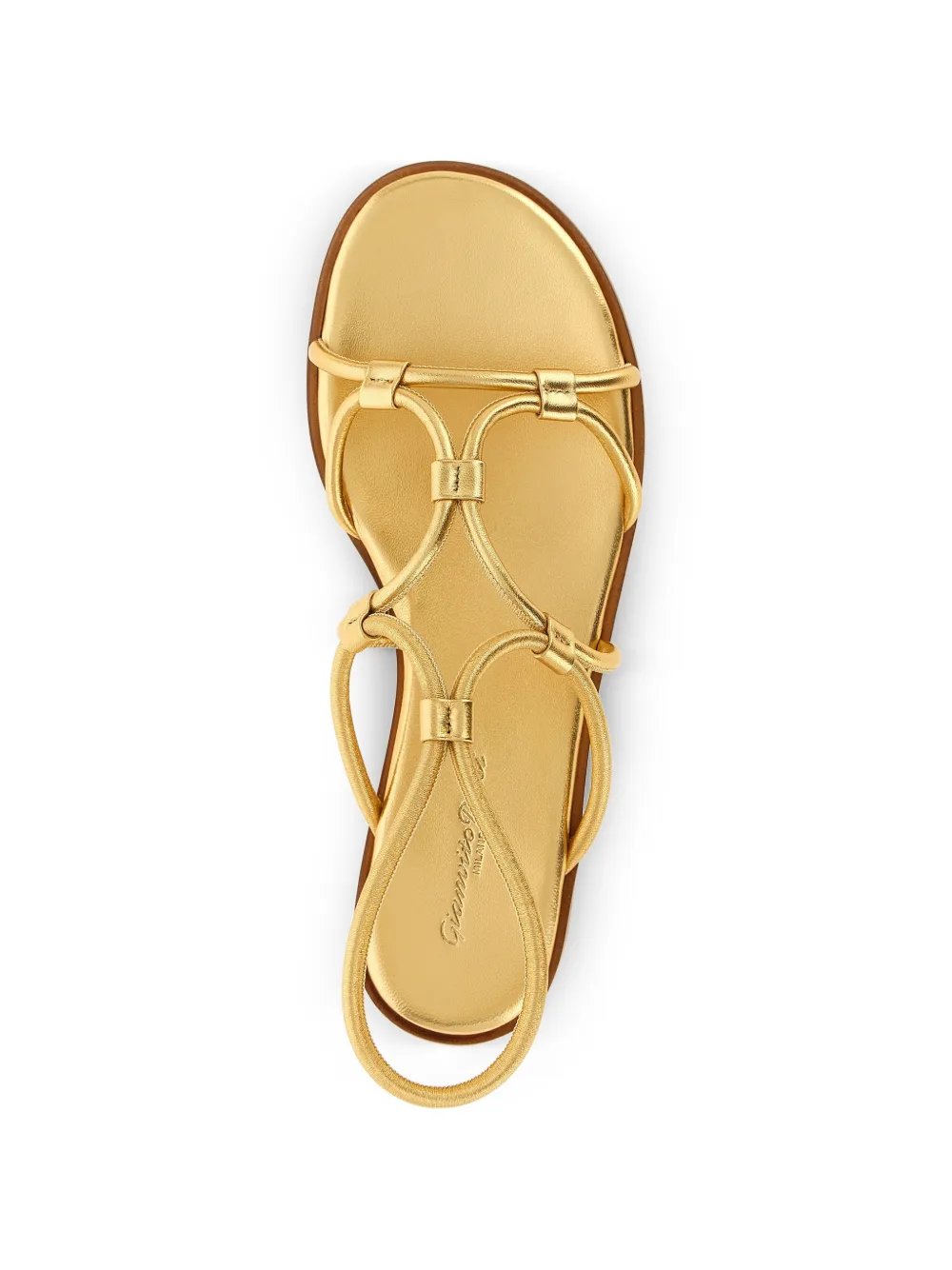 Gianvito Rossi Sandalen met enkelbandje Goud