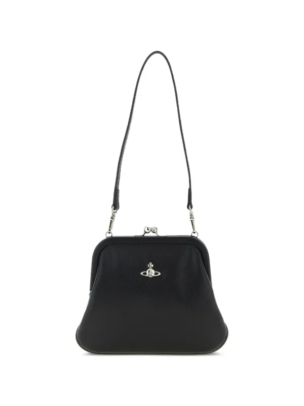 Vivienne Westwood Logo Clutch in Black