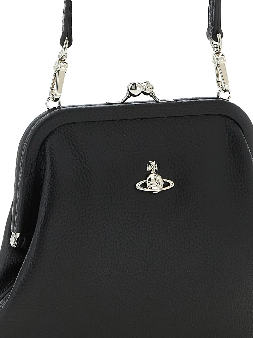 Vivienne Westwood Clutch met logo Zwart
