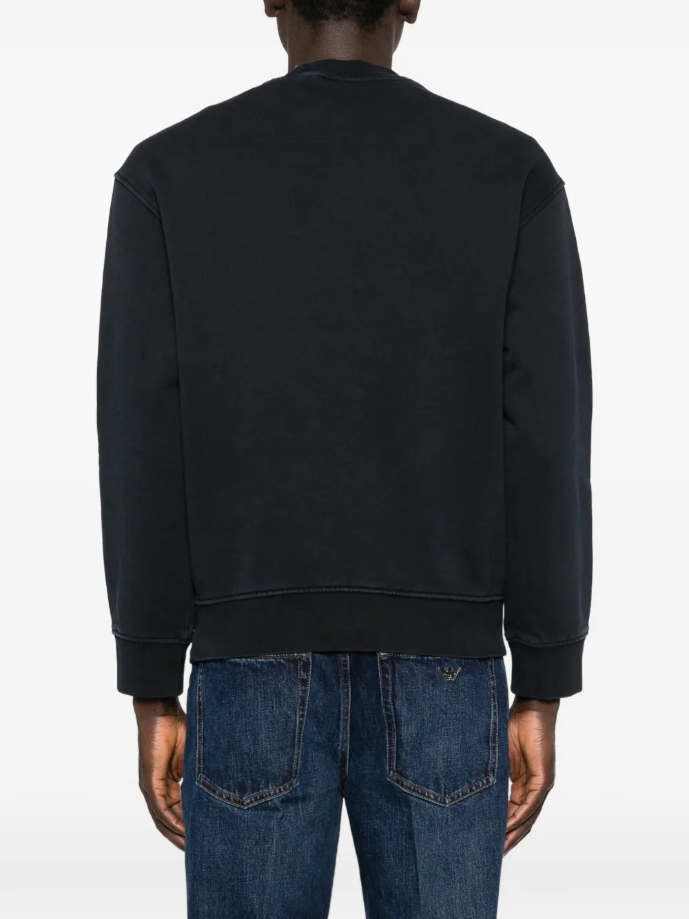 Emporio Armani Sweater met ronde hals Zwart