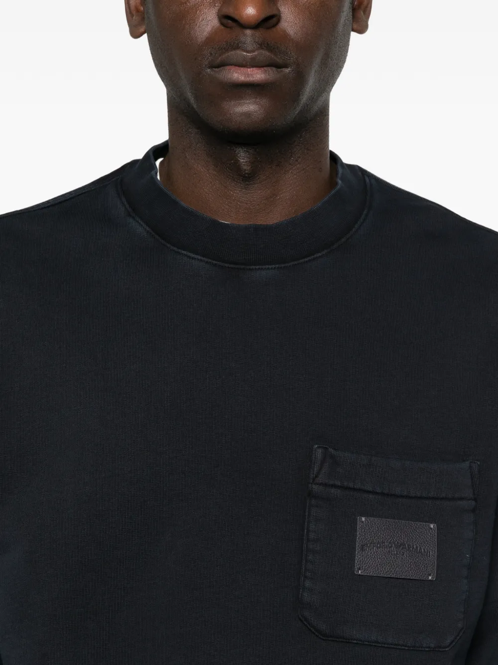 Emporio Armani Sweater met ronde hals Zwart