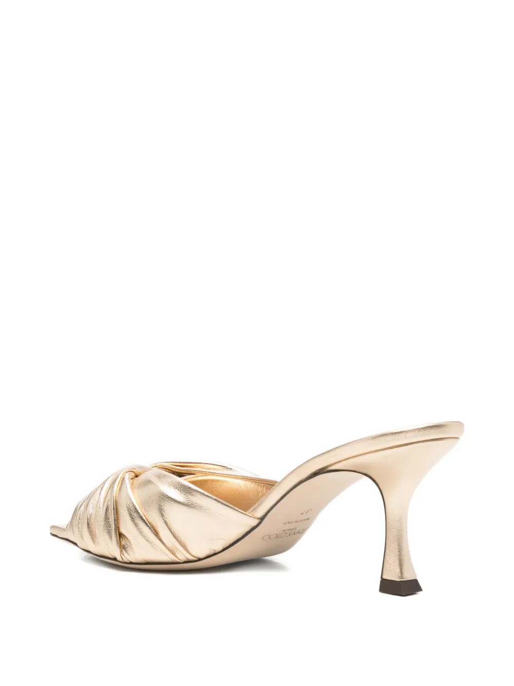 Jimmy Choo Skye gedraaide muiltjes Goud