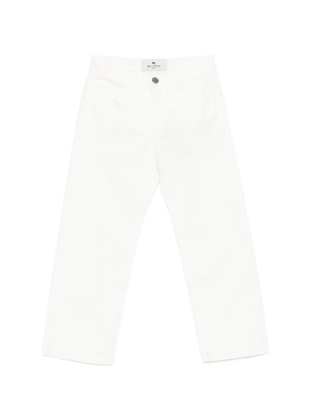 ETRO KIDS embroidered trousers - Bianco