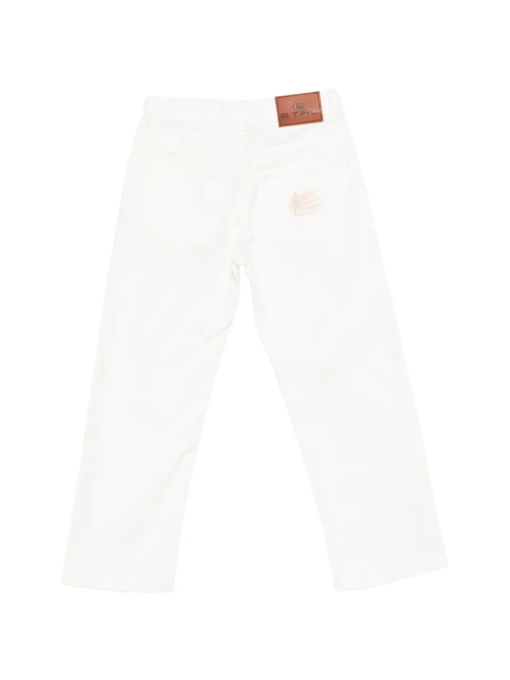 ETRO KIDS Broek met borduurwerk Wit