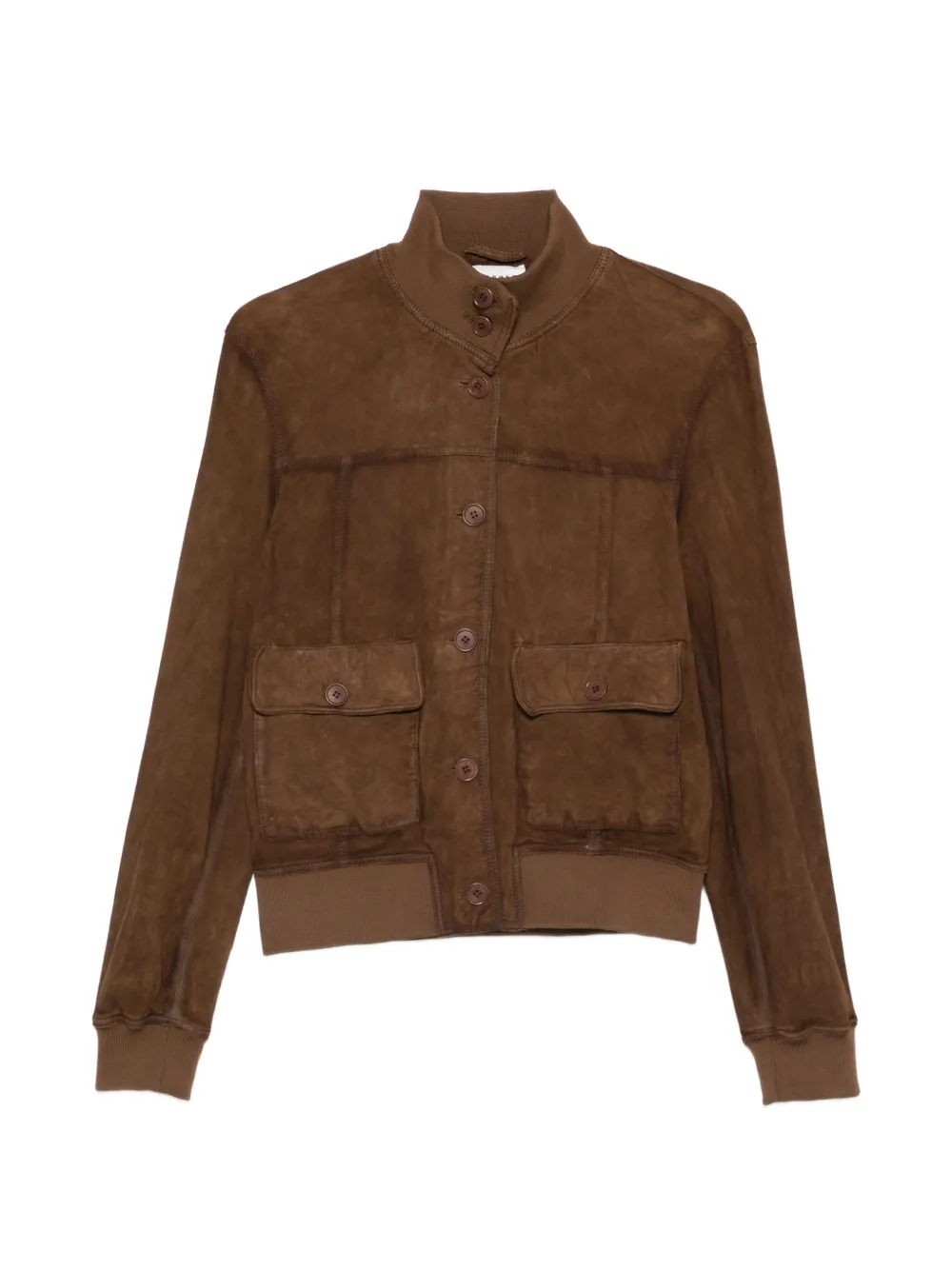 P.A.R.O.S.H. buttoned suede jacket - Marrone