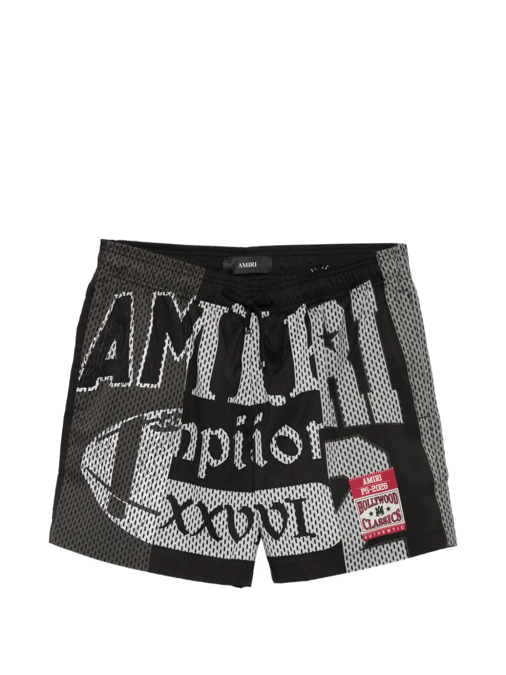 AMIRI print drawstring swim shorts - Nero